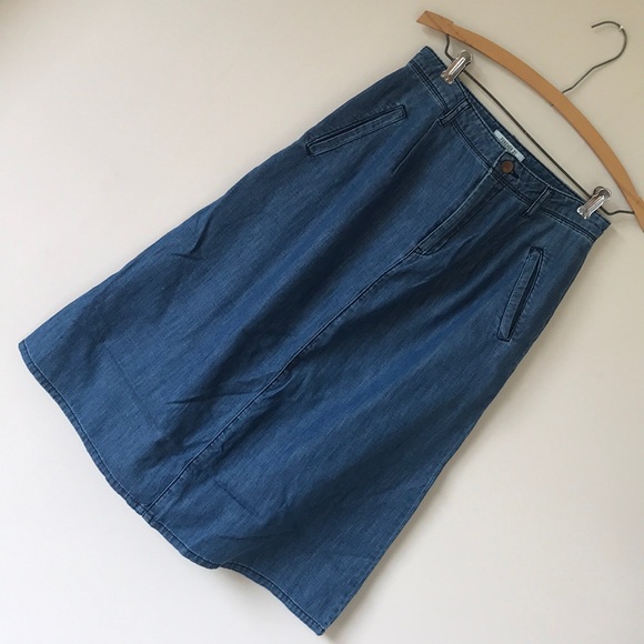 Vintage Retro style Denim front pocket skirt - Picture 2 of 5